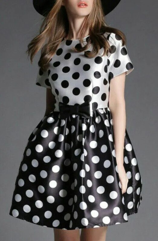 Платья горошек фото Pin en Polka Dots Vestidos de moda para mujer, Vestidos de lunares, Ropa