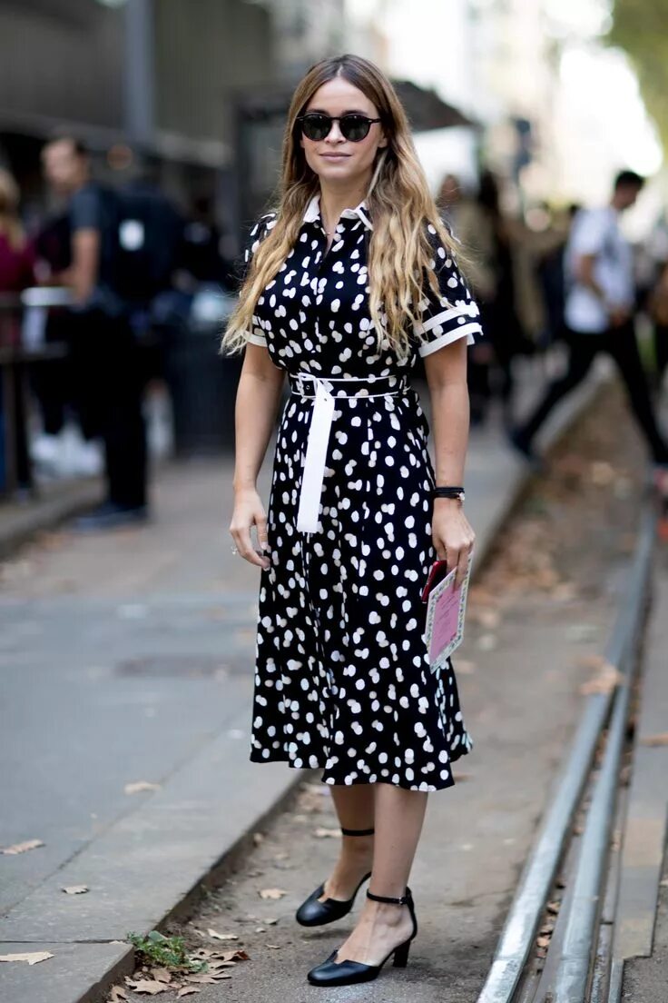 Платья горошками с чем одеть Polka Dots Proved to Be a Very Popular Print at Milan Fashion Week Milan fashion