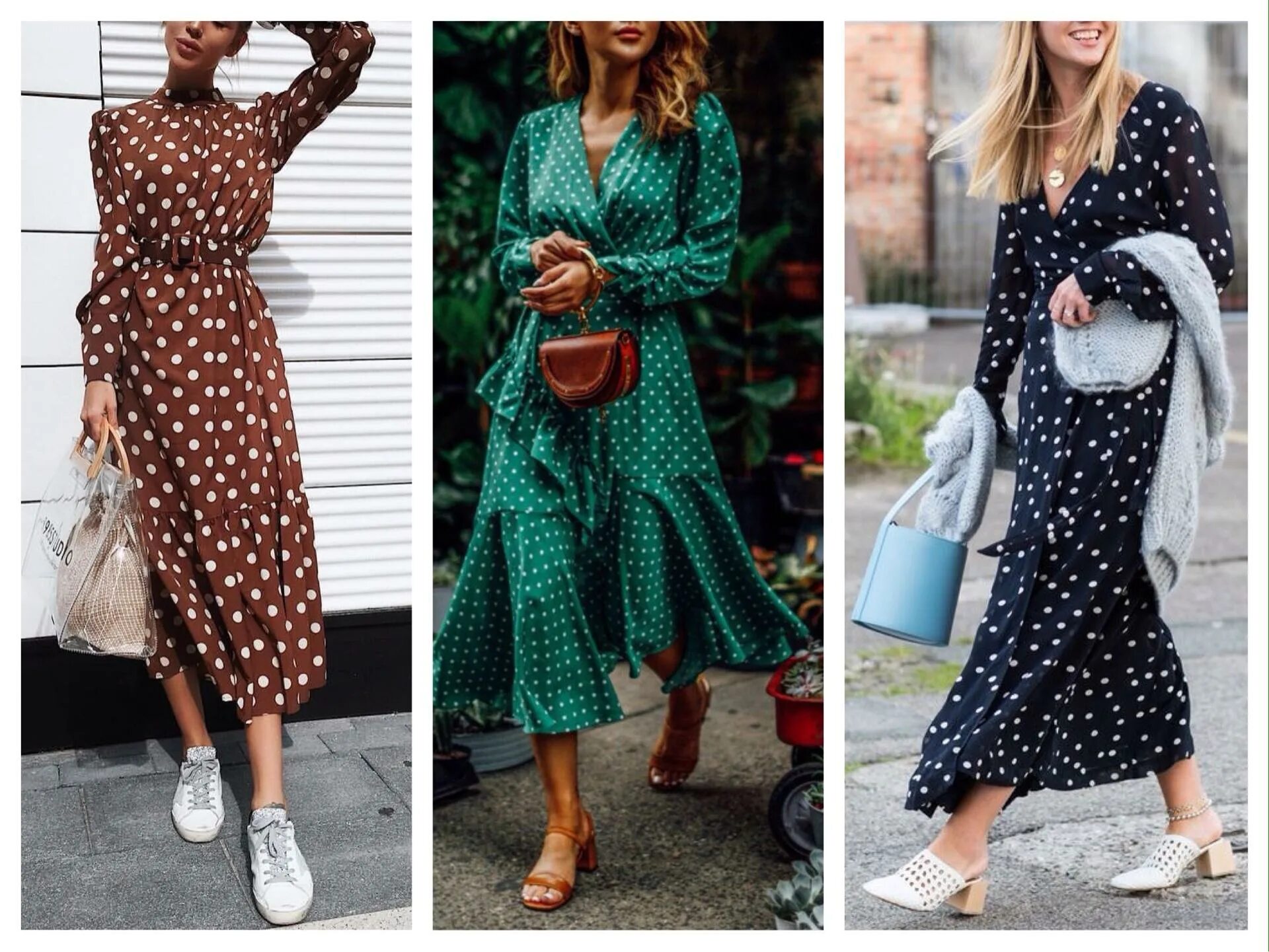 Платья горошками с чем одеть С чем сочетается горох: найдено 88 изображений