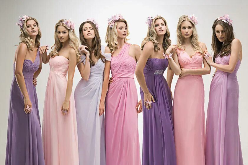 Платья группа фото Вечерние платья в пол и психология цвета. Как выбрать оттенок, который подчеркне