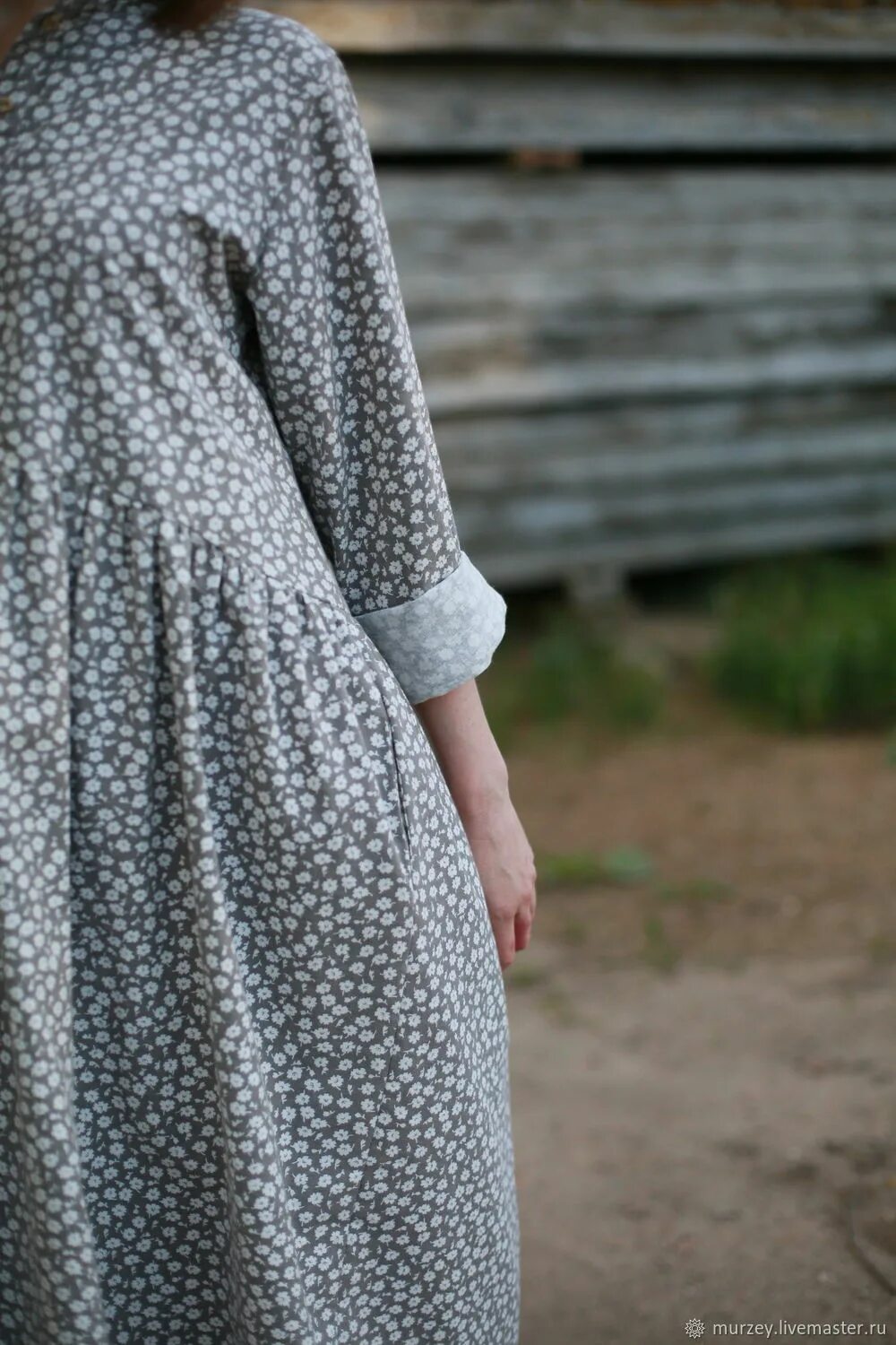 Платья хлопок фото Платье из теплого хлопка в интернет-магазине Ярмарка Мастеров по цене 7500 ₽ - P