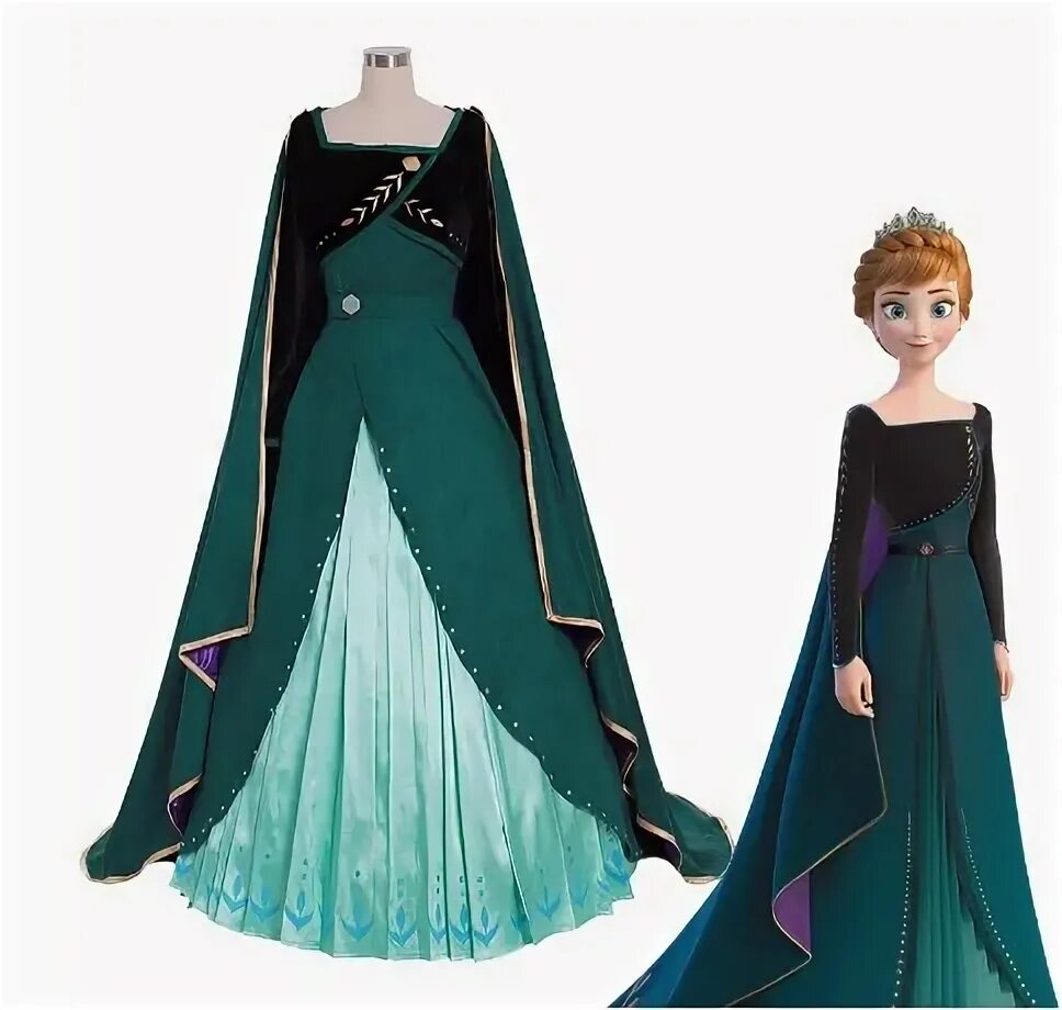 Платья холодное сердце фото Buy anna green dress costume cheap online