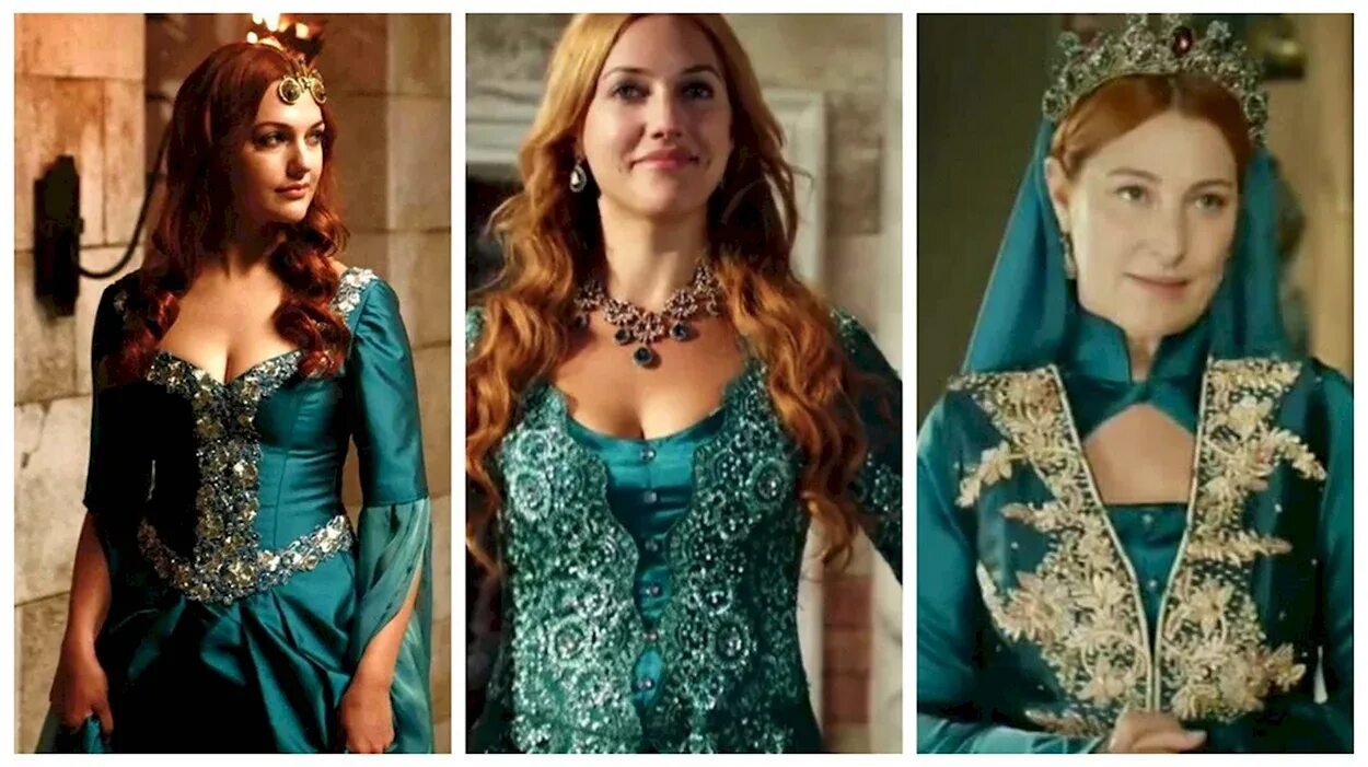 Платья хюррем из великолепного века фото Хюррем султан в синем платье (81 фото)