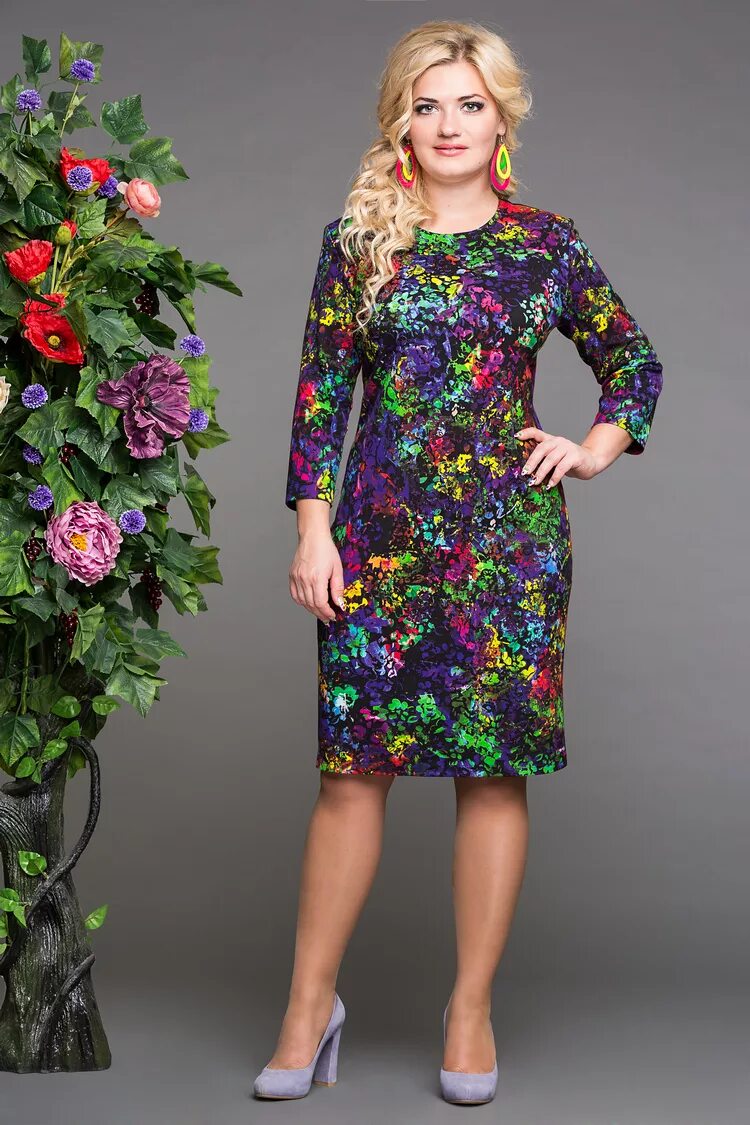 Платья интернет магазин фото Платье Констанция (фиолет) Лавира