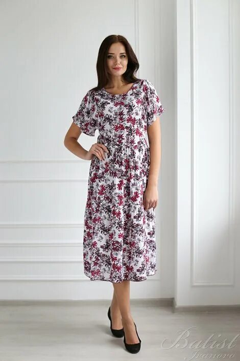 Платья иваново фото Платье женское "Мечта" штапель (р-ры: 50-64) розовый - купить за 1980 руб. в инт