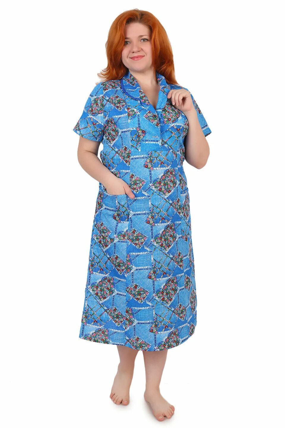 Платья иваново фото Платье Ивановский трикотаж Платье бязь на пуговицах Арт 002 (52) - купить по выг