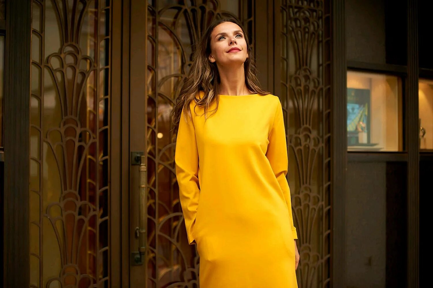 Платья из джерси модные тенденции Платье из джерси"Солнечная горчичка" - купить на Ярмарке Мастеров - GQ2HJRU Плат