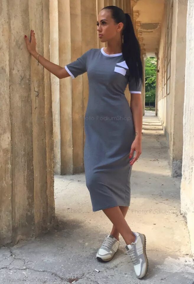 Платья из джерси модные тенденции 2024 Платье из трикотажа джерси в наличии Ателье Долина Мод Ульяновск