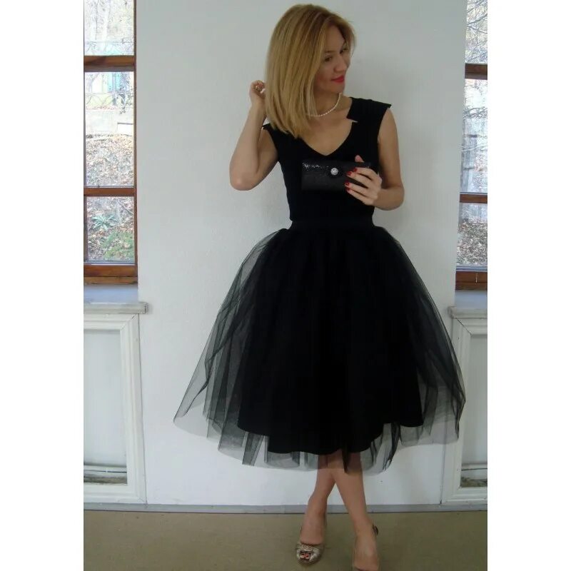 Платья из фатина фото Юбка пачка фатиновая на жестком поясе с молнией - Magelite