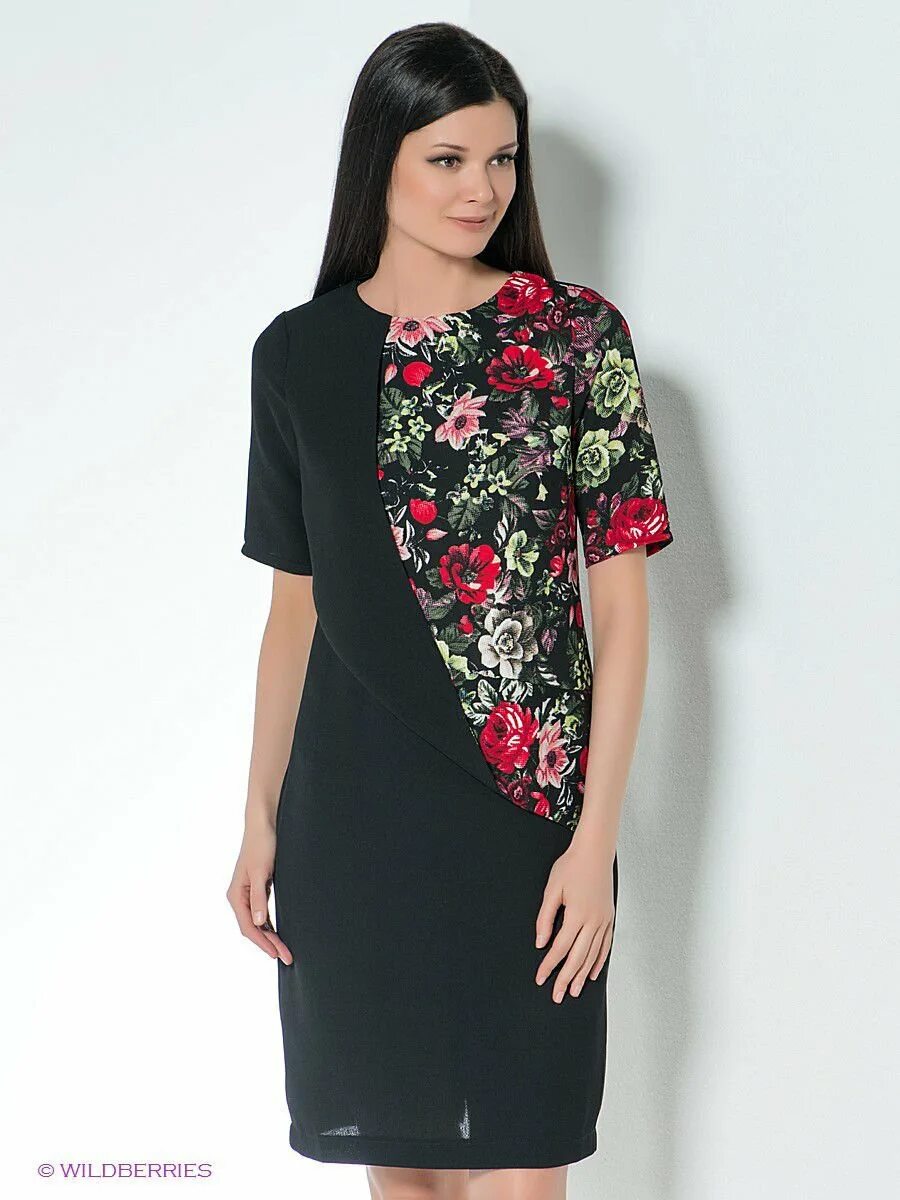 Платья из комбинированной ткани фото Платья из разных тканей (60 фото)