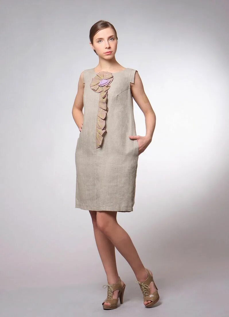 Платья из льна фасоны фото платье из батиста на каждый день Платья, Льняные платья, Платье дизайн