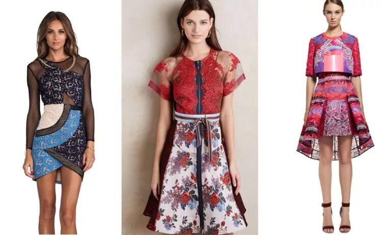 Платья из разной ткани фото Стиль Пэчворк (Patchwork) - модная одежда из кусочков ткани!