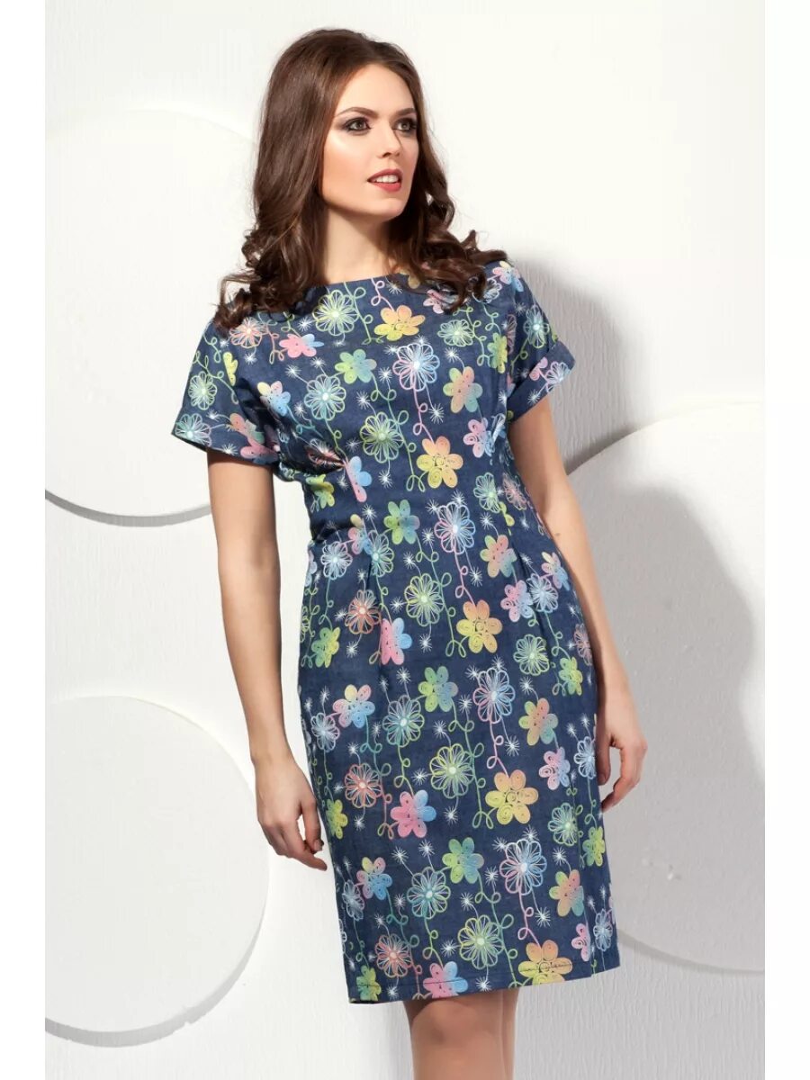 Платья из разной ткани фото Платье Modellos арт: 312920 купить от белорусских производителей за 2898 руб. - 