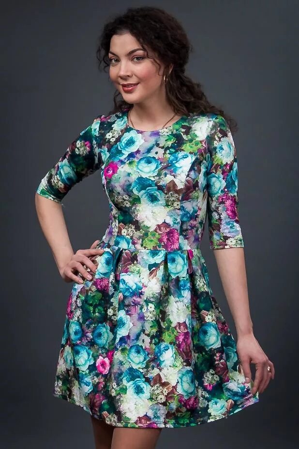 Платья из разной ткани фото Платье из цветной ткани Каталог одежды Dress-m.ru