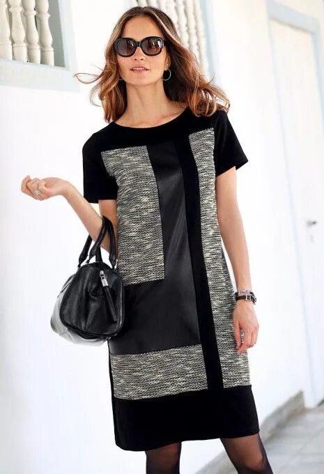 Платья из разной ткани фото Šaty s patchwork efektem: vyberte si ze široké nabídky oblečení na modino.cz. Ša