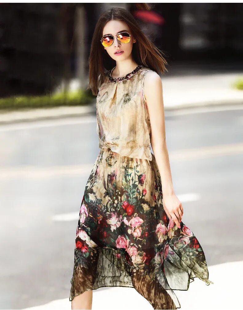 Платья из шелка 2024 модные тенденции Одежда из натурального шелка