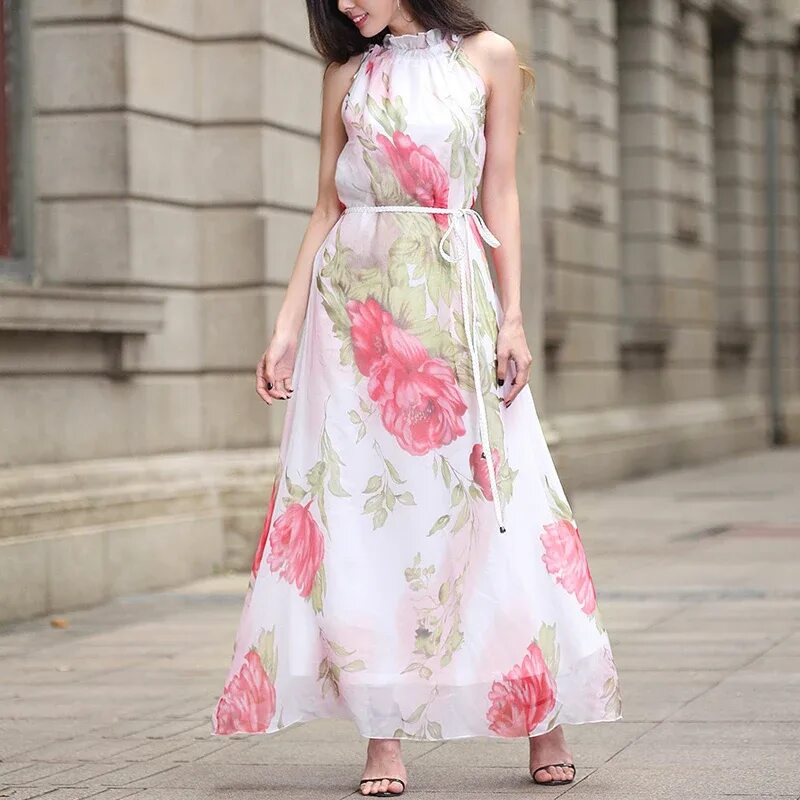 Платья из шифона 2024 модные фото Платья модные летние длинные - журнал 13malyshok.ru