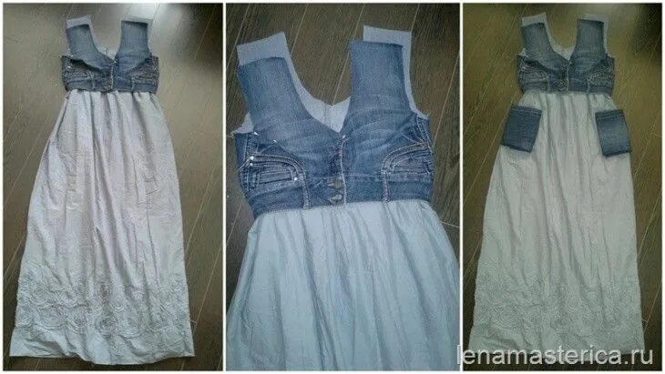 Платья из старых джинсов своими руками фото Фото 849098147044 из альбома Переделка.Точка. Ру. Делимся мыслями). Смотрите в г