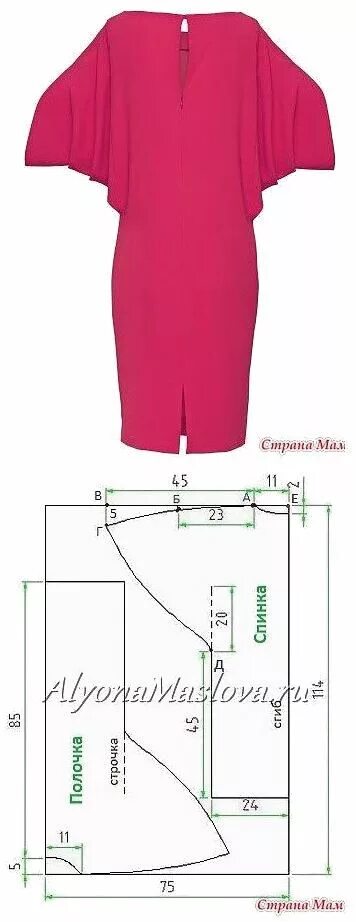 Платья из трикотажа без выкройки УМЕЛЫЕ РУЧКИ. Узоры для одежды, Образец моды и Выкройки