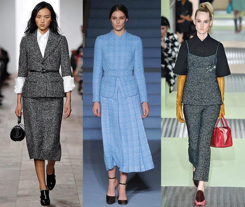 Платья из твида 2024 модные тенденции Trend Alert: встречаем осенний сезон - all you need is Tweed Posta-Magazine