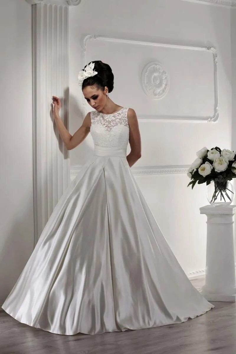 Платья калининграде фото цены свадебное платье с пышной атласной юбкой Iris ALT1196 - купить в Москве - Свадеб