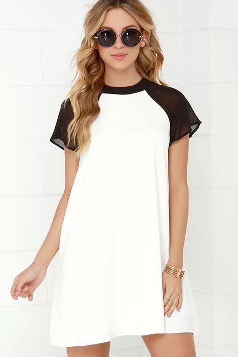 Платья короткий рукав фото Лучшие идеи платьев с короткими рукавами