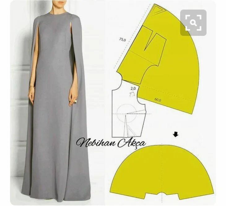 Платья крой выкройки Выкройка платья кейпа / Простые выкройки / ВТОРАЯ УЛИЦА Пошив модной о