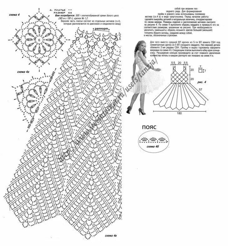 Платья крючком для начинающих со схемами Платья,туники,костюмы - Яндекс.Диск Схемы вязания, Крючком схема, Платья