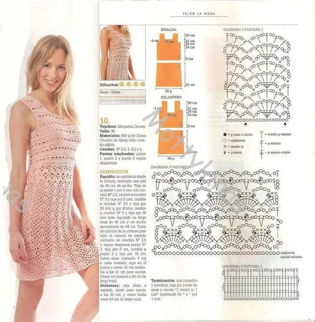 Платья крючком фото со схемами crochet dress diagram Crochet dress, Crochet dress pattern, Crochet clothes