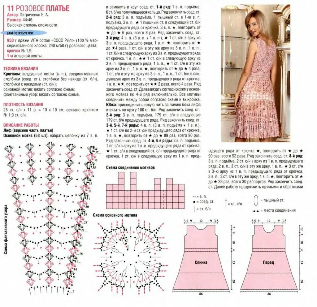 Платья крючком со схемами Рукоделие для женщин: как связать летнее платье крючком?