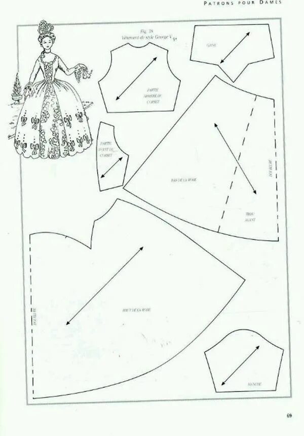 Платья куклам своими руками выкройки Одежда для Тильды. Одежда для кукол Тильда Barbie clothes patterns, Barbie patte