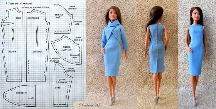 Платья куклам своими руками выкройки Пин от пользователя Надежда на доске шить Одежда для барби, Одежда для куколок и