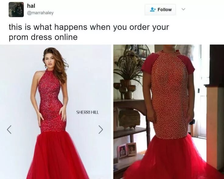 Платья купленные в интернете фото Teens Share One Of Life's Most Important Lessons: Never Buy A Prom Dress Online 