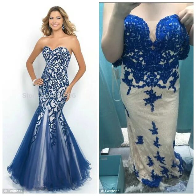 Платья купленные в интернете фото Этим Золушкам срочно нужна Фея-крестная: они купили платья на