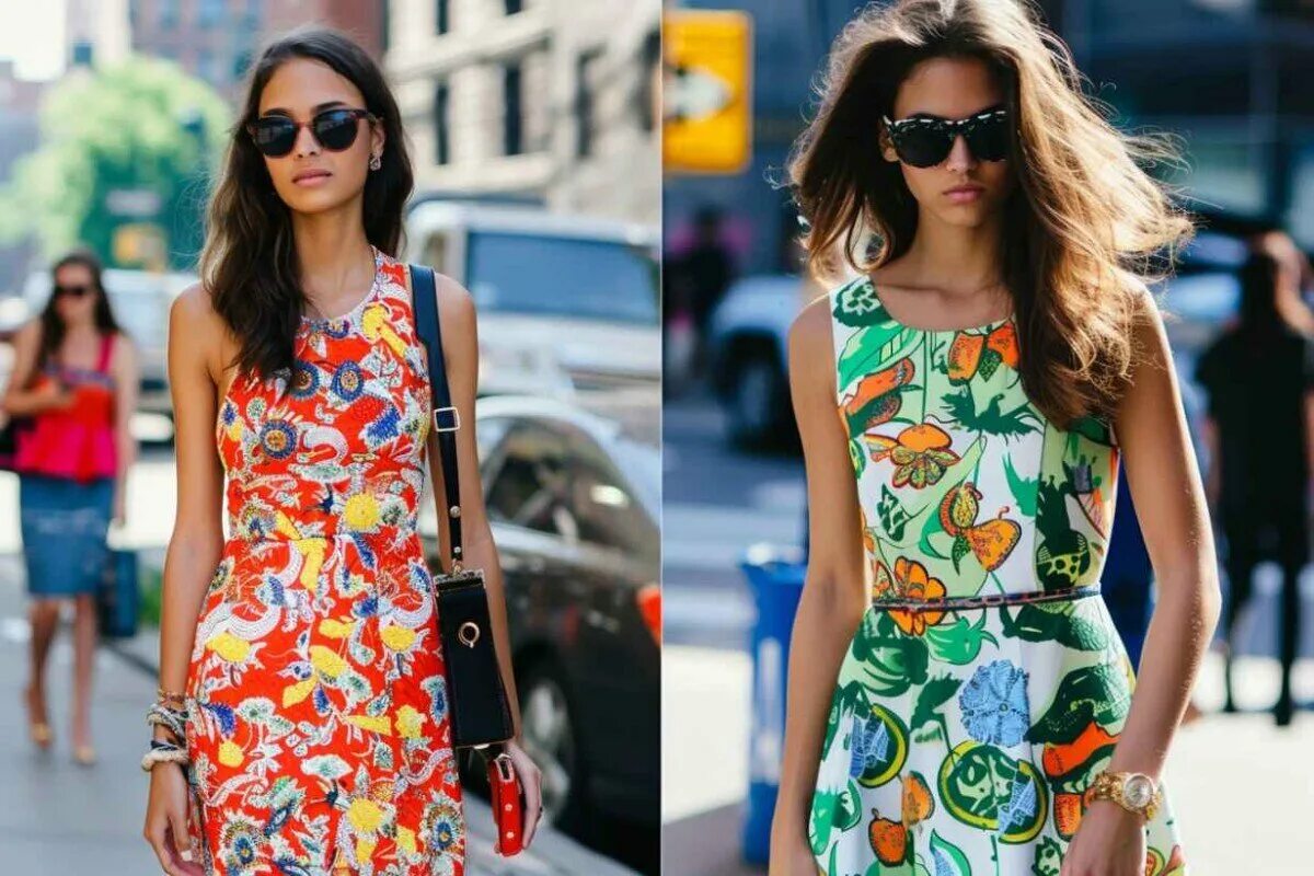 Платья лето осень 2024 модные тенденции Уличная мода на лето 2024 Женский журнал Клео Дзен