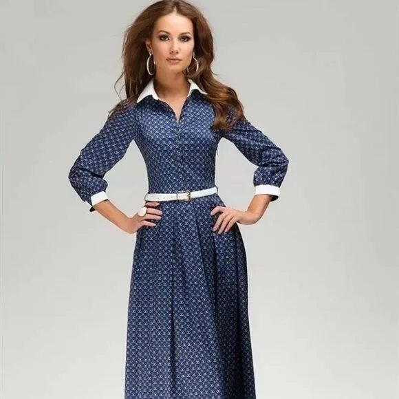 Платья макси фото Gorgeous dress with collar and pleats Long sleeve elegant dresses, Maxi dress, E