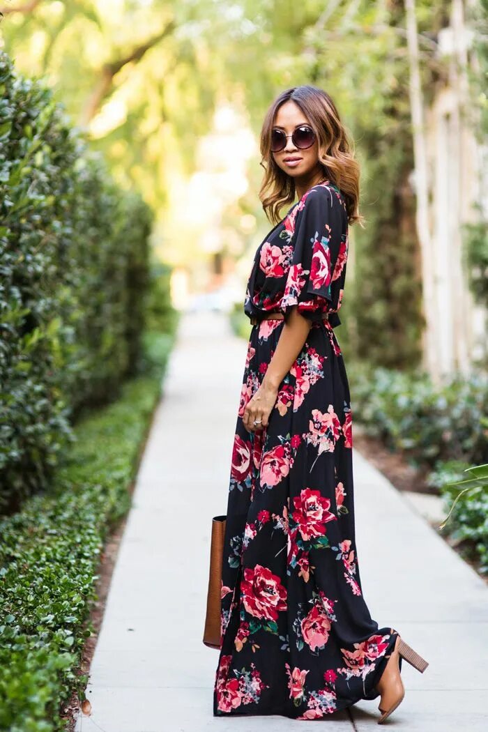 Платья макси фото FALL FLORAL MAXI DRESS Maxi dress, Cute maxi dress, Summer fashion dresses