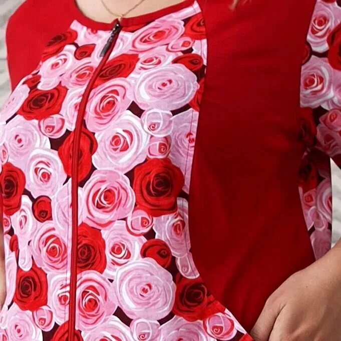 Платья мария фото Домашнее платье "Мария" Красный S(46-48) BM1000315-R-46-48