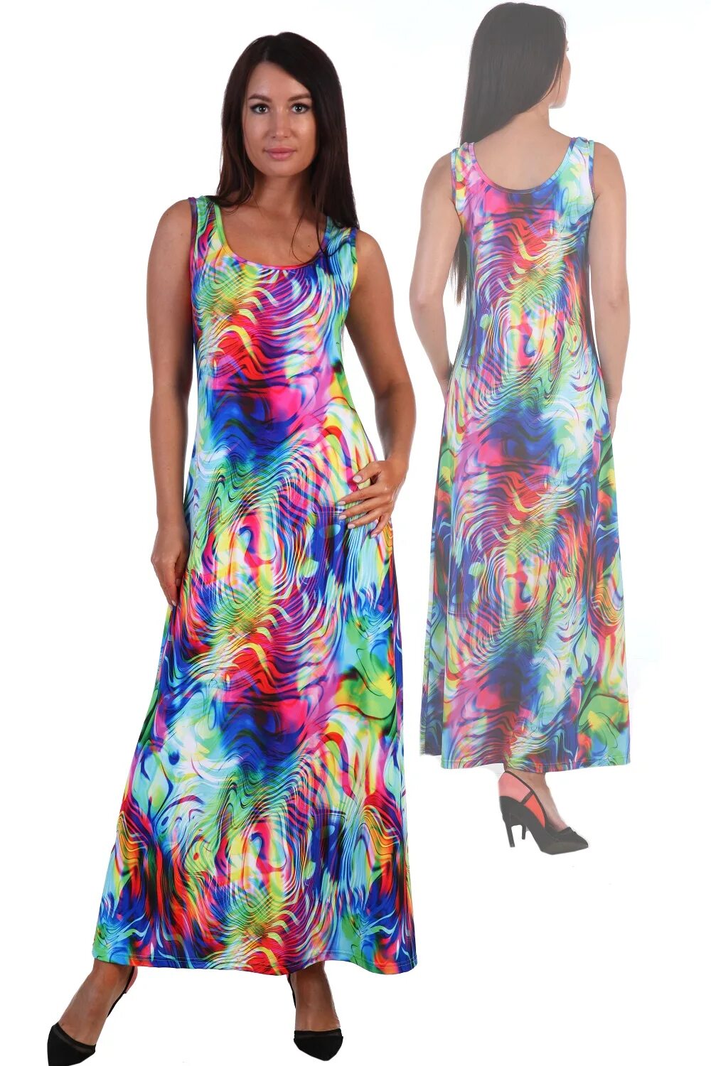 Платья масло фото Сарафан Женский 1853 трикотажный купить в интернет-магазине Натали