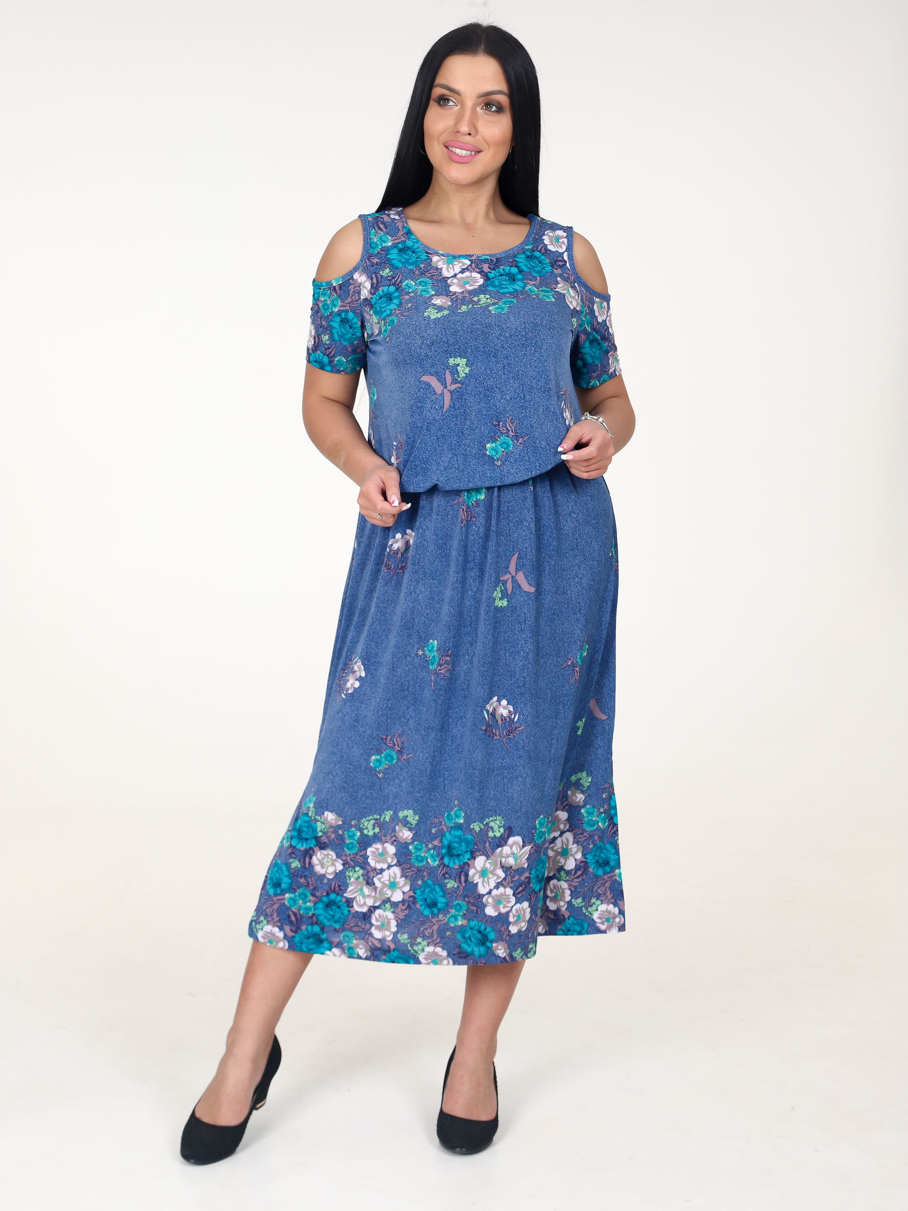 Платья масло фото Платье масло "Эдем", Женский, На любой сезон, размер 48, материал Трикотаж масло