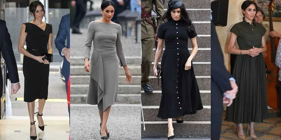 Платья меган маркл фото Стиль Меган Маркл, скопируй образы герцогини