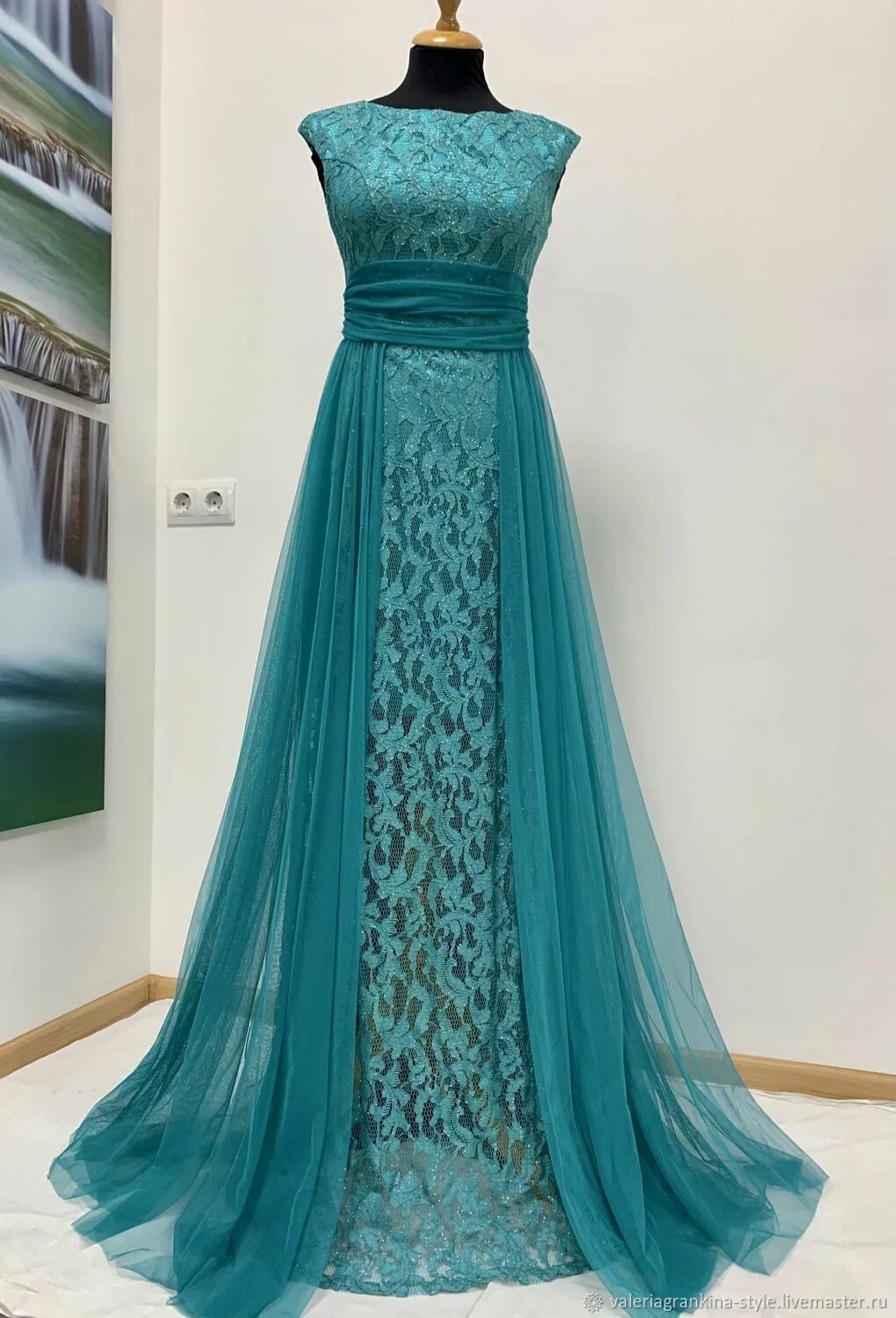 Платья морского цвета фото Платье вечернее цвета морской волны в интернет-магазине на Ярмарке Мастеров Плат