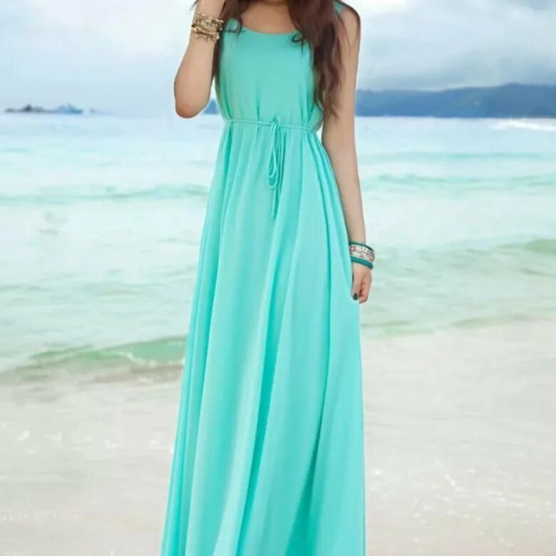 Платья морского цвета фото Платье - купить в Москве, цена 500 руб., продано 16 февраля 2018 - Платья и юбки