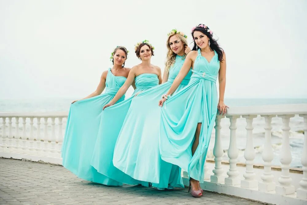 Платья морского цвета фото Цвет настроения свадьбы - RSM РСМ - модный журнал