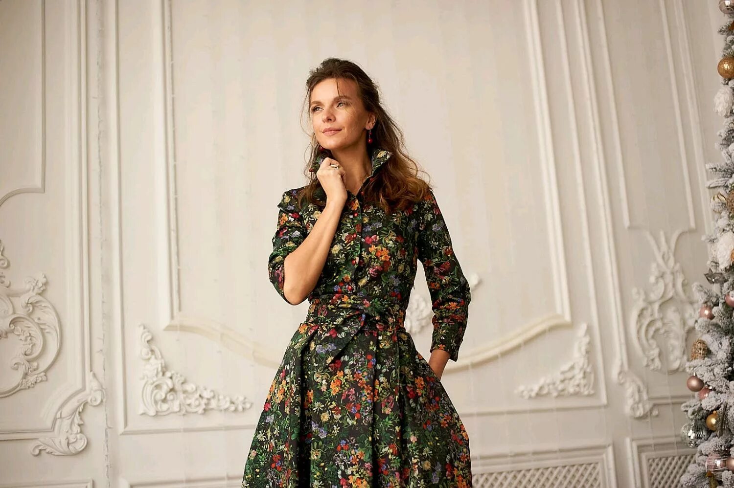 Платья москва фото Платье рубашка"Цветочная роскошь" в интернет-магазине Ярмарка Мастеров по цене 1