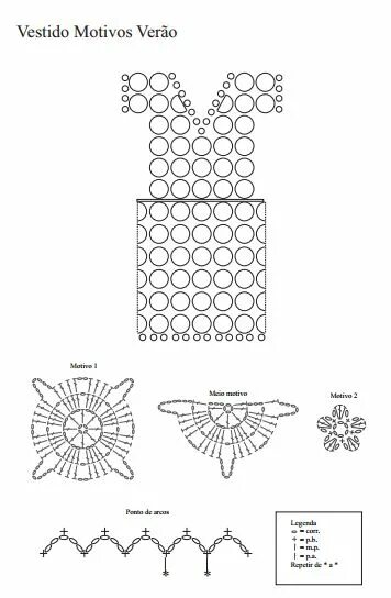 Платья мотивами крючком со схемами Vestido+de+crochê+verão+-+Gráfico.PNG 356 × 544 pixels Crochet dress, Crochet tu