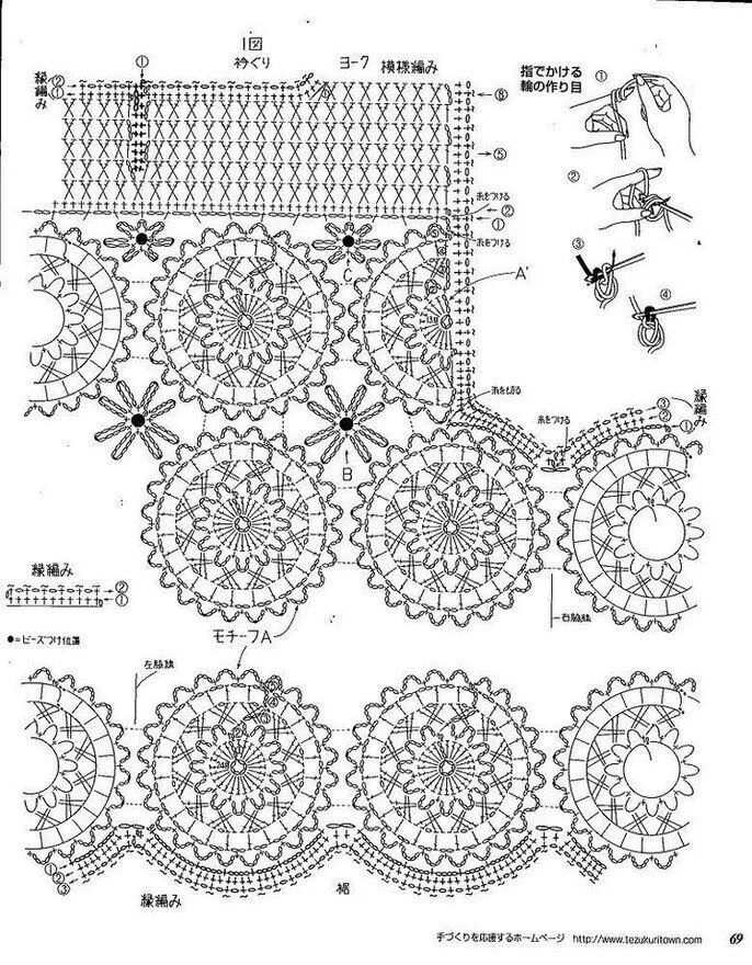 Платья мотивами крючком со схемами Фото Топы, безрукавки #3241802 - Вязание крючком. Модели. Схемы. Уроки. / . Связ