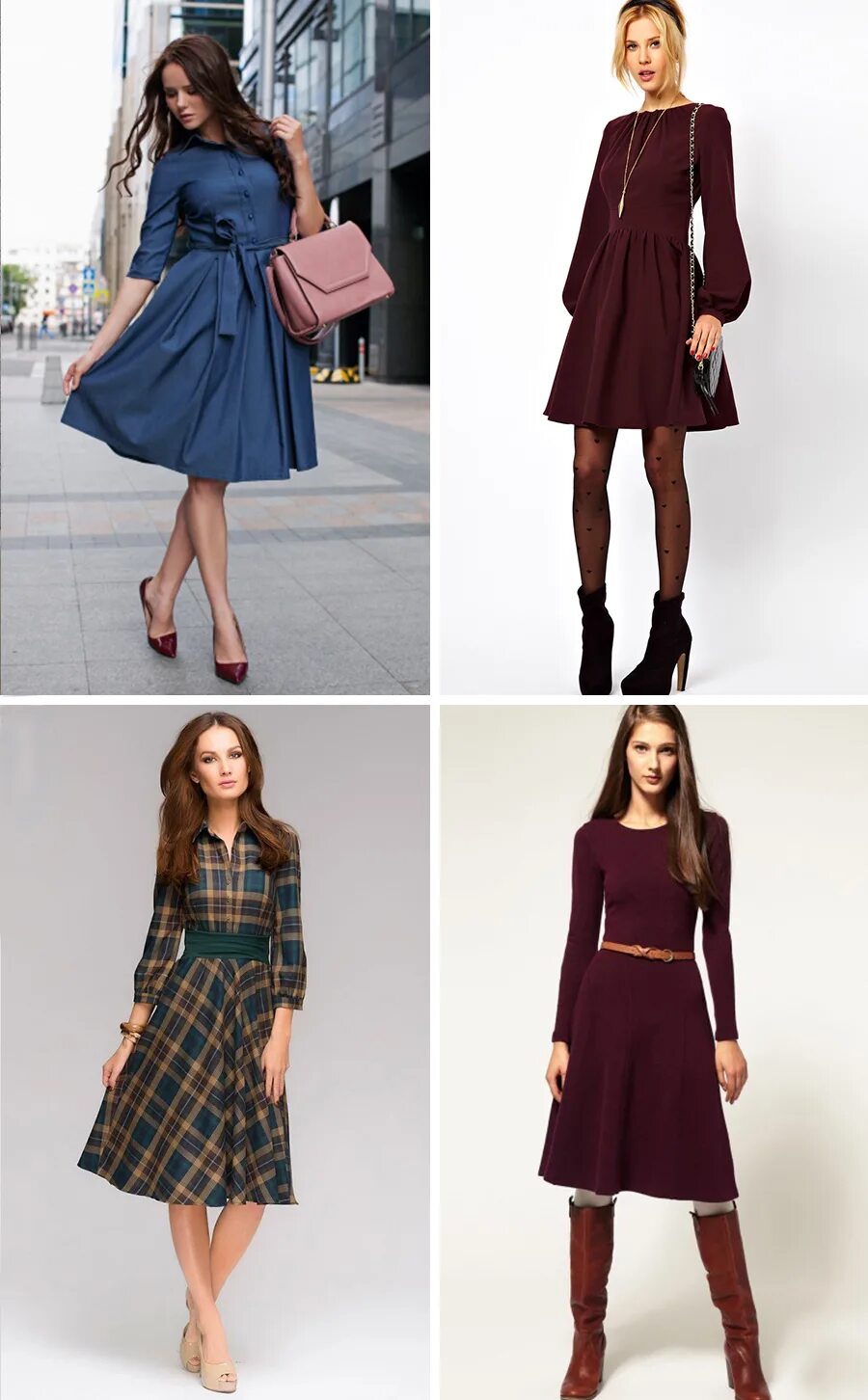 Платья на осень фото повседневные Модные офисные платья осень зима. Деловые платья свободного кроя. Модные деловые