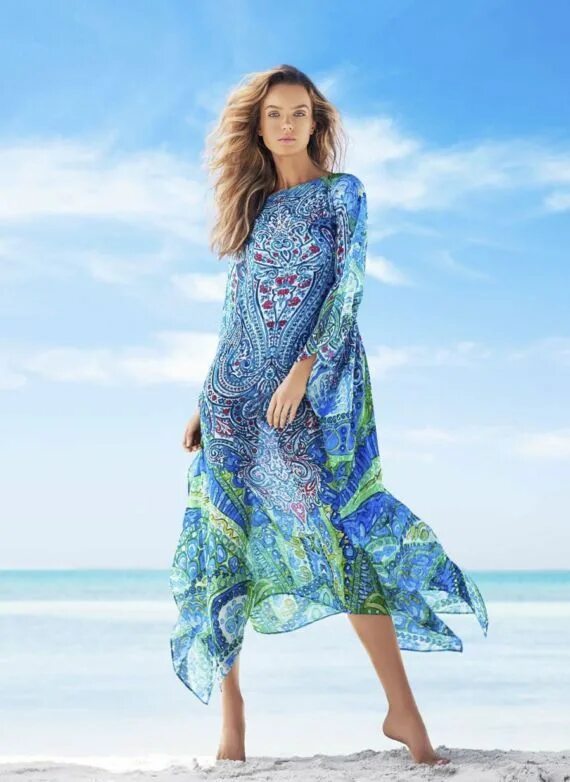 Платья на отдых на море фото GlamGalz.com Aurelia Gliwski For Zeki Triko Summer Collection Şifon, Trendler, T