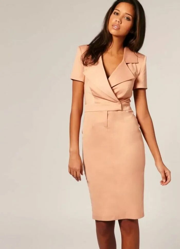 Платья на работу фото Модные офисные платья весна-лето 2019 фото wowfashionable.ru Платья, Офисные пла